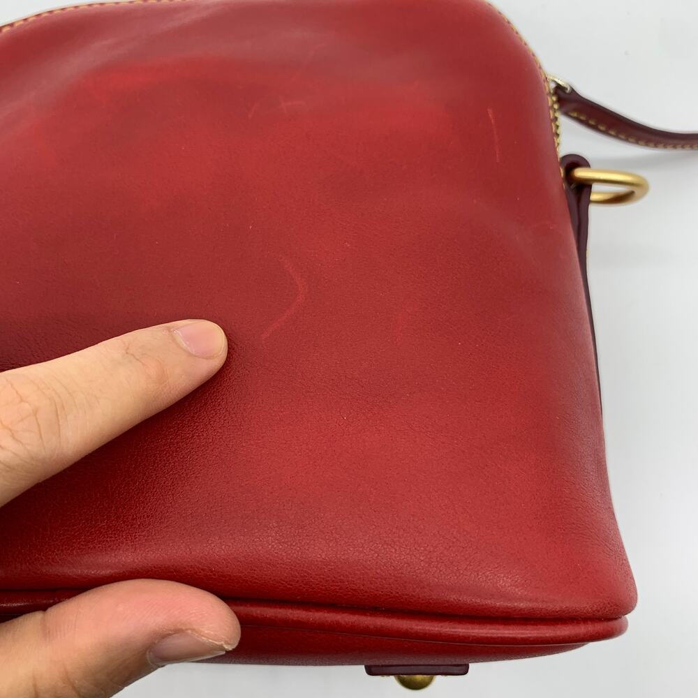 Dooney & Bourke Red Leather Crossbody Bag - Picture 11 of 14